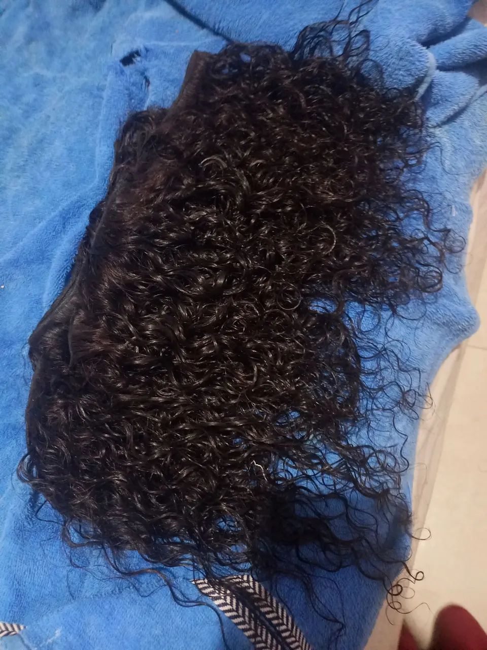 Cabelo humano 40 e 45 centímetros cacho 1
