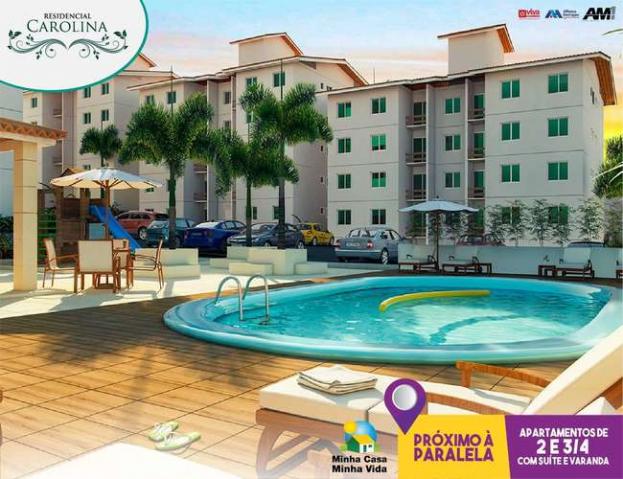 Apartamento de 2 quartos no Trobogy. Residencial Carolina II