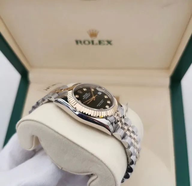 Relógio Rolex DateJust 31mm Jubilee Cravejado - Foto 3