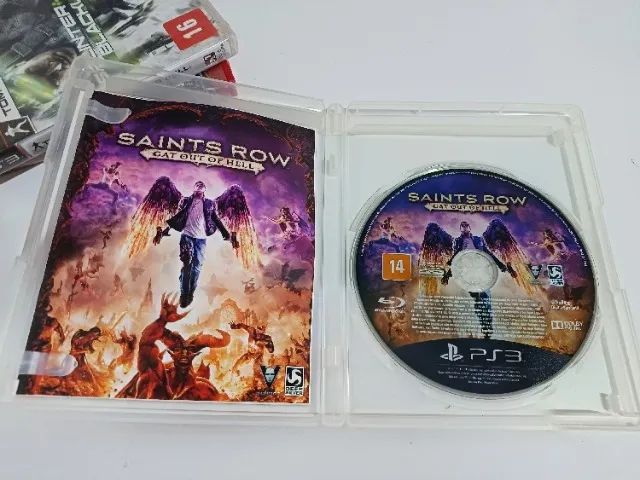 Jogo PS3 Original Saints Row The Tird Favoritos Mídia Física em