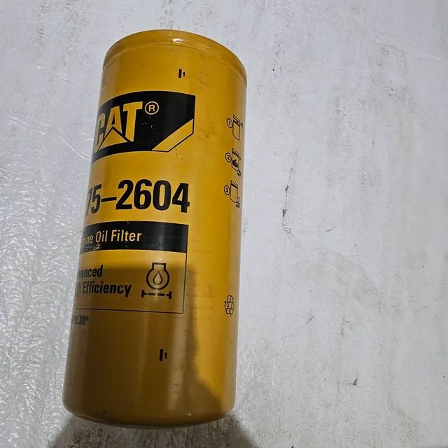 Escavadeira trator esteira carregadeira caterpillar filtro óleo motor 2752604 - Foto 2