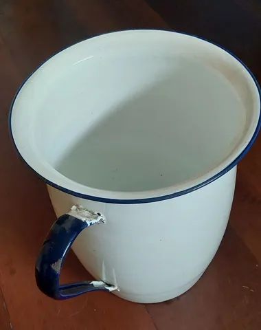 Antiguidade Penico Ferro Esmaltado - Foto 2