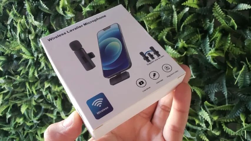 Microfone Iphone IOS sem fio Lapela recarregável - Foto 3