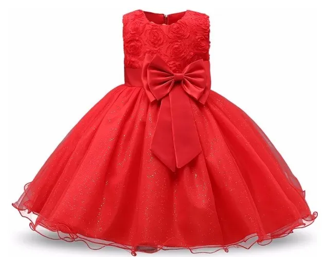 Vestido Menina: Princesa, Festa, Dama - Vermelho/Azul