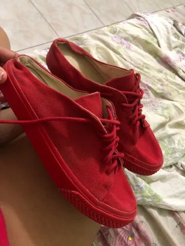 Sapato via mia vermelho 
