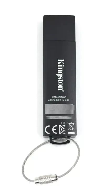 Pen drive IronKey de 64gb USB 3.0 c/ criptografia AES 256 - Foto 2