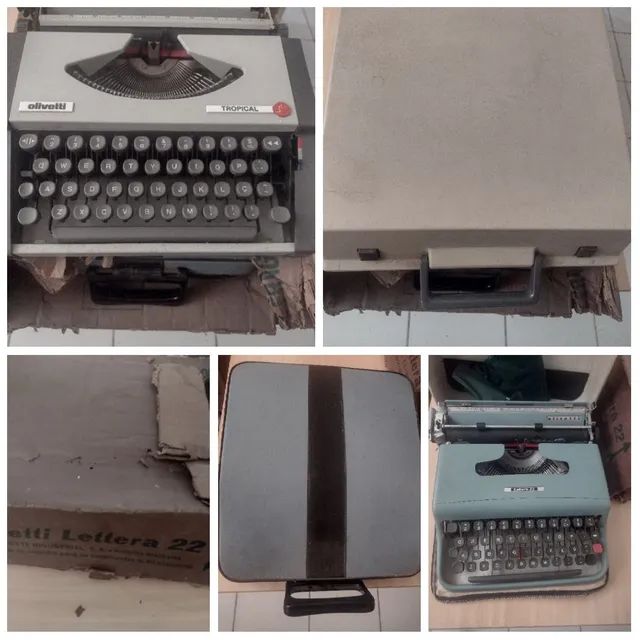 02 máquinas de escrever antiga