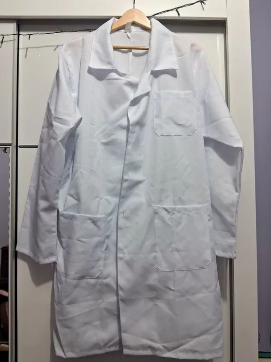 Avental/Jaleco Branco tam G