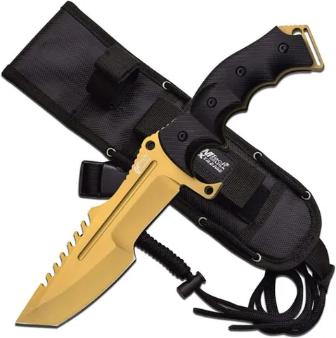 Faca Tática Mtech Usa Xtreme Mx-8054gd Revestida De Titânio Camping