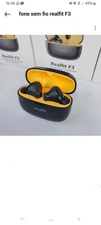 Fone sem fio realfit F3  - Foto 2