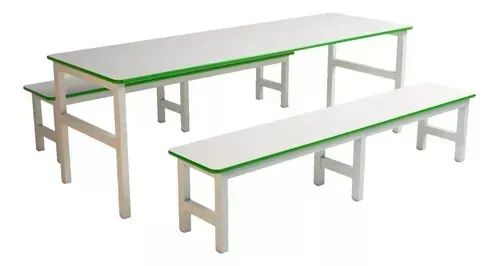 Conjunto refeitório infantil sem encosto. - Foto 4