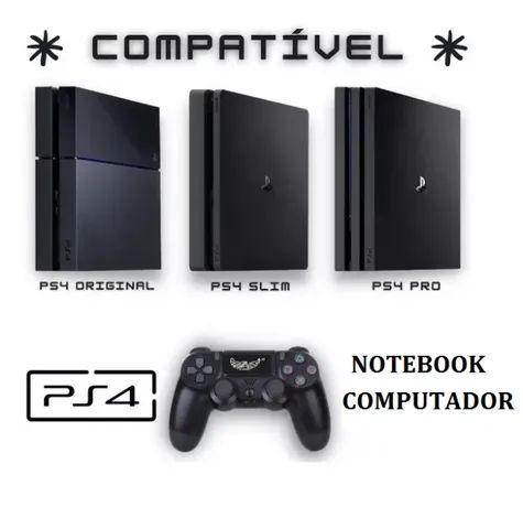 Controle Para PS4 Wireless, com Vibrador Sem Fio - Foto 2