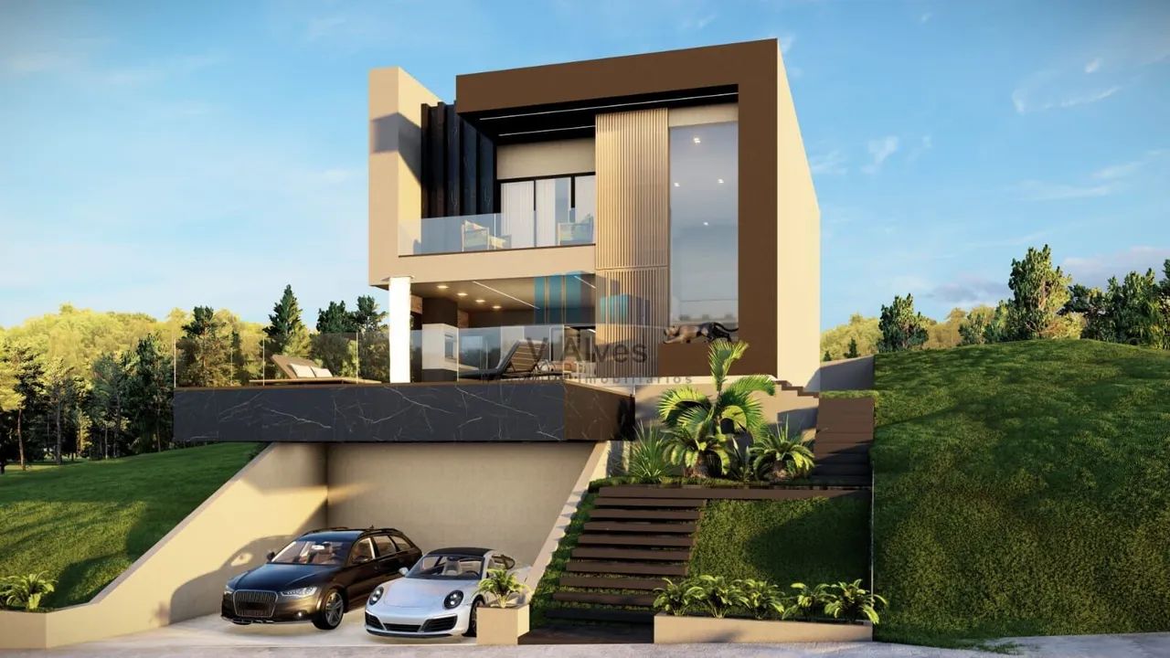 Residência de alto padrão com 305m² de área construída, 4 quartos, piscina aquecida e vist - Foto 4