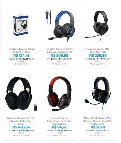 Headset Gamer para PS4 / PS5 / Xbox One / Xbox Series / Smartphones - Foto 4