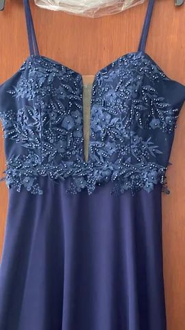 Vestido azul de formatura  - Foto 4