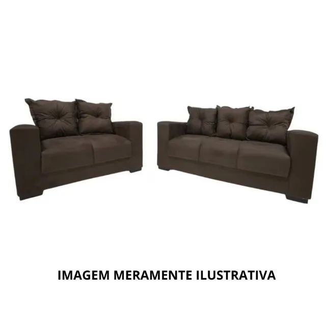 CONJUNTO DE SOFA COM ALMOFADAS SOLTAS  - Foto 3