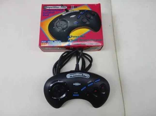 Controle Turbo Competition Pro Para Mega Drive