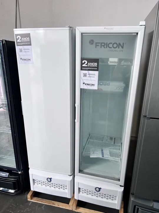 Freezer conservador 284l porta de vidro - 2 anos de garantia - pronta entrega 