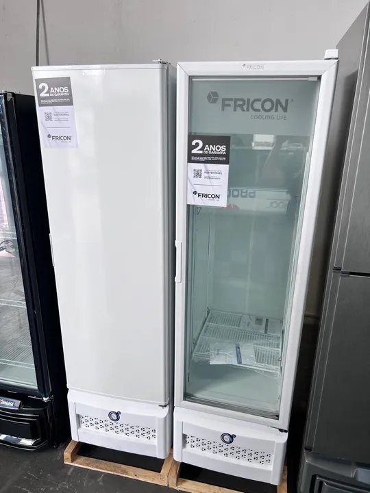 Freezer conservador 284l porta de vidro - 2 anos de garantia - pronta entrega