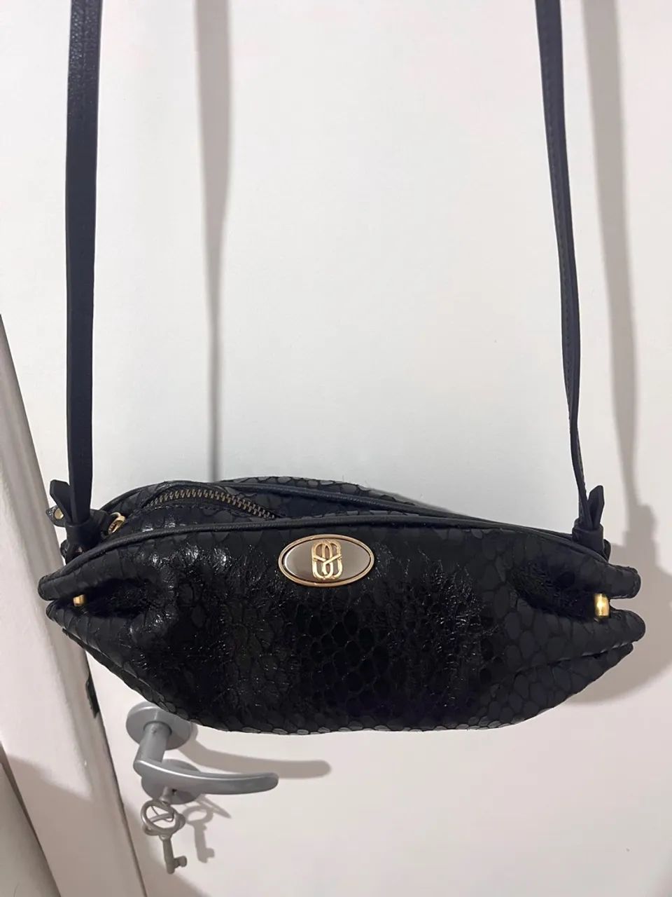 Bolsa de Couro Snake Schutz - Foto 5