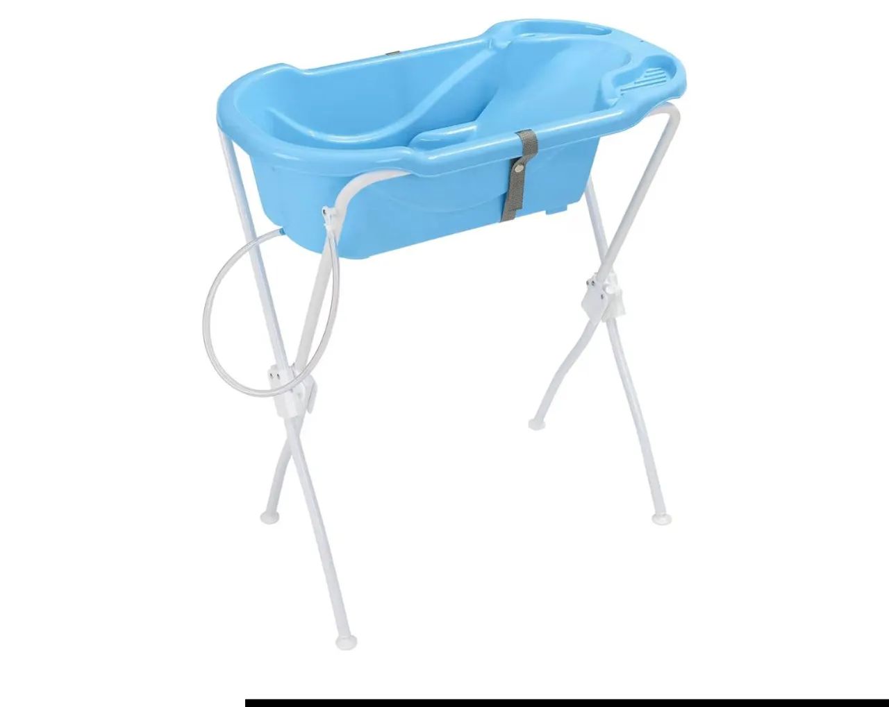 Banheira Ergonomica com Suporte, Tutti Baby, Azul<br>
