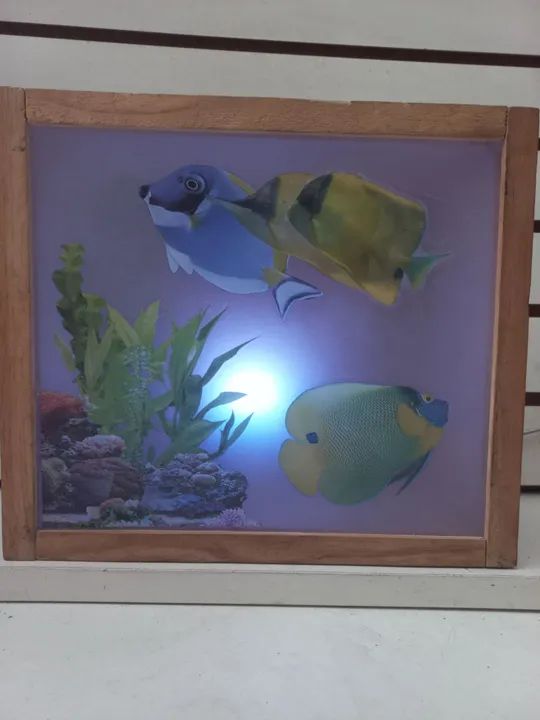 Abajur decorativo com Peixes