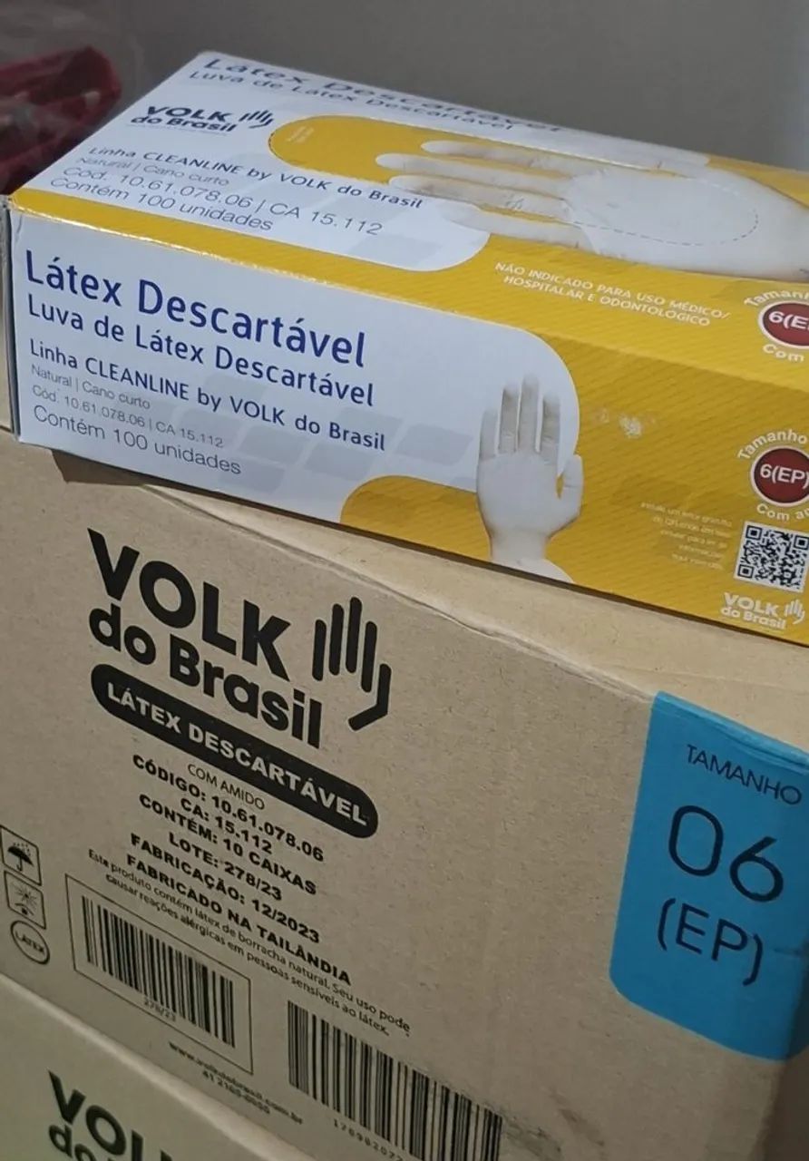 Luvas de Látex Descartáveis - 100 unidades
