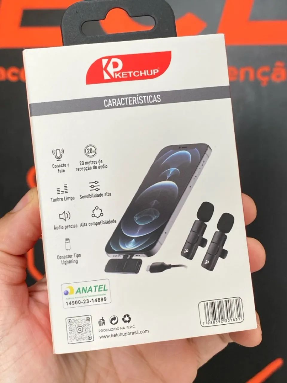 Microfone de Lapela Sem Fio Ketchup LS-MF1104 - Foto 2