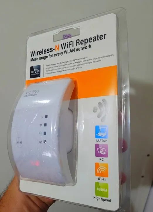 Repetidor De Alta Distância Wireless Wifi Rede Cor Branco Voltagem 110v/220v