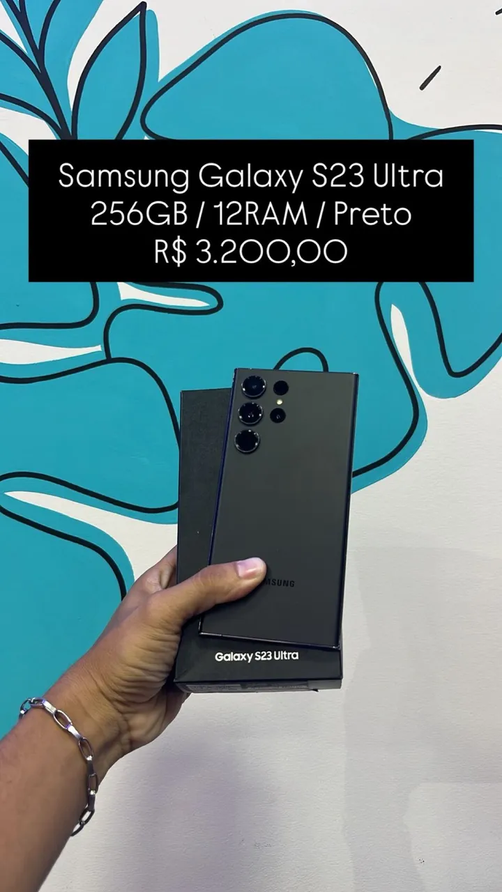 Samsung S23 Ultra 256Gb (Preto) | Lacrado Novo | Nota Fiscal
