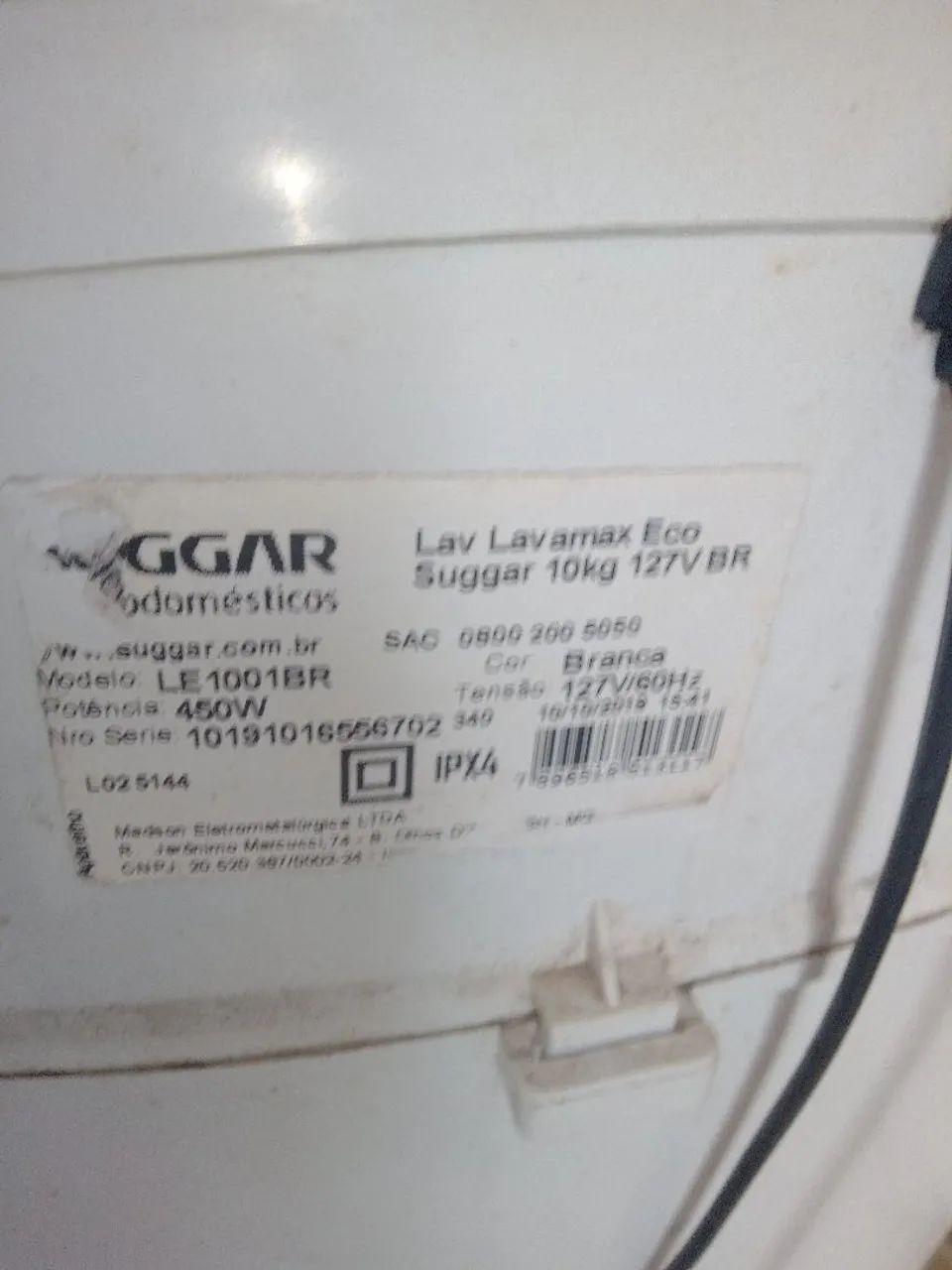 Tanquinho Suggar 10,kg   127v - Foto 5