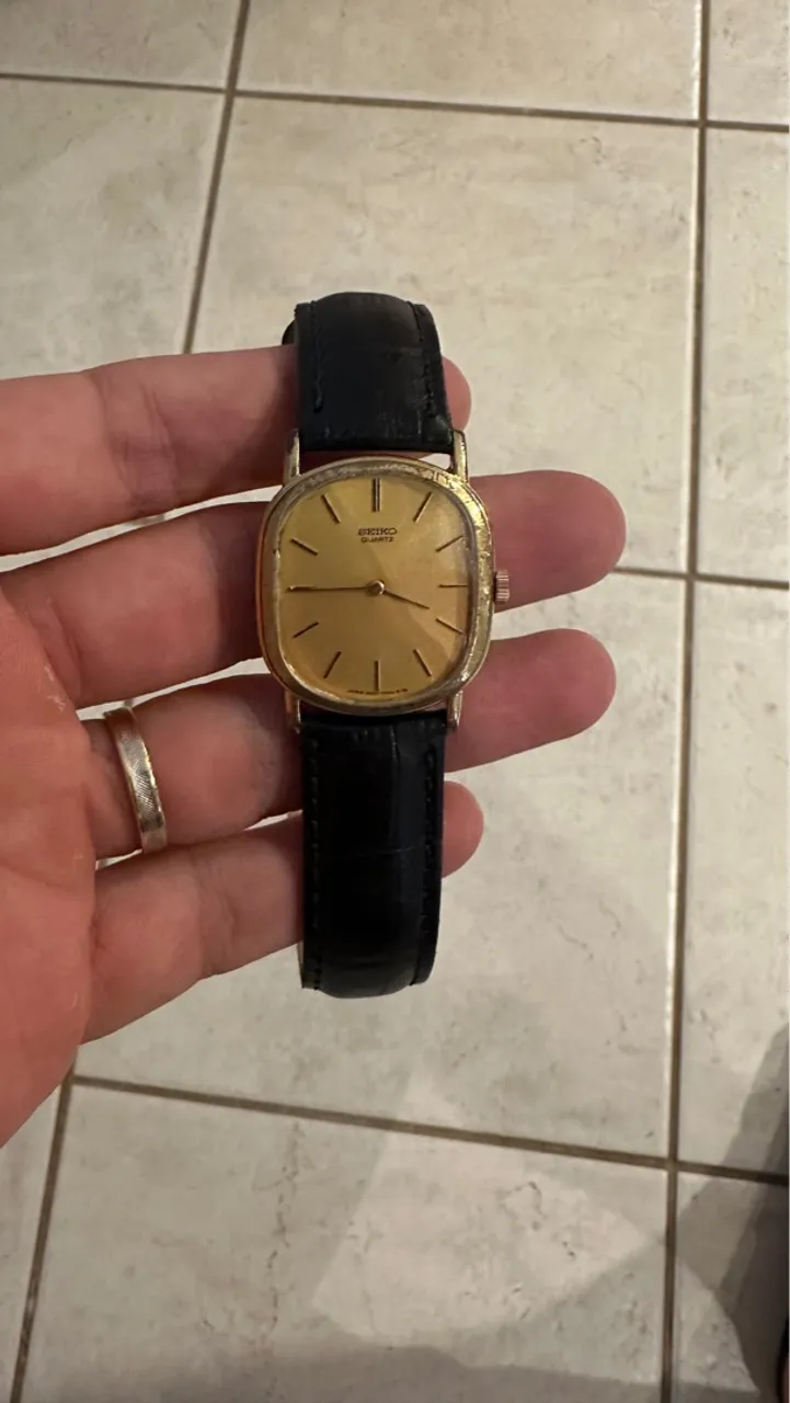 Relógio dourado - Vintage Seiko