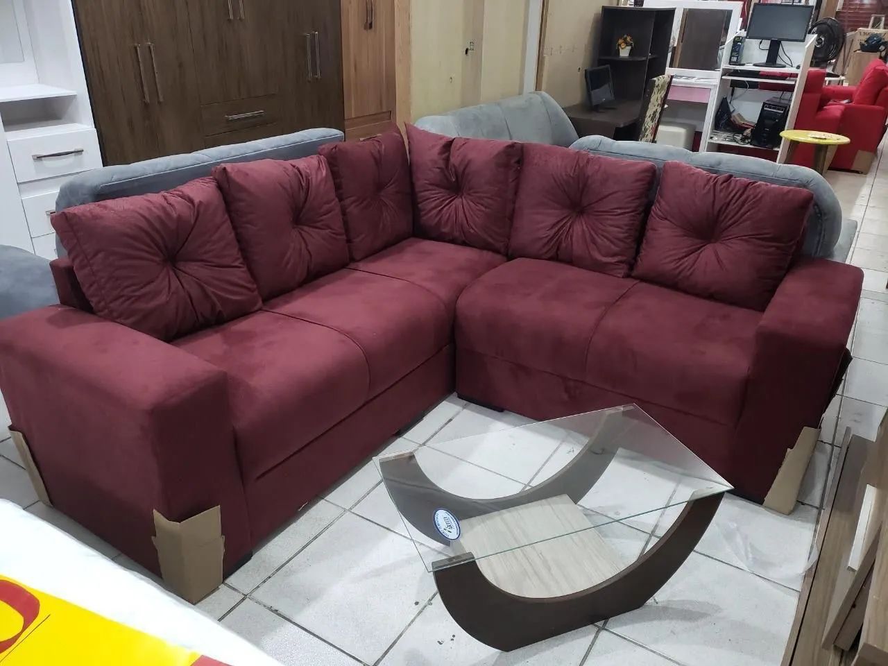 Sofá de Canto Star Malu Estofados - Foto 3