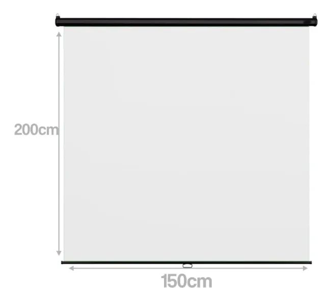 Tela retrátil para Projetor 2,00 x 1,50 Telas Tech - Foto 3