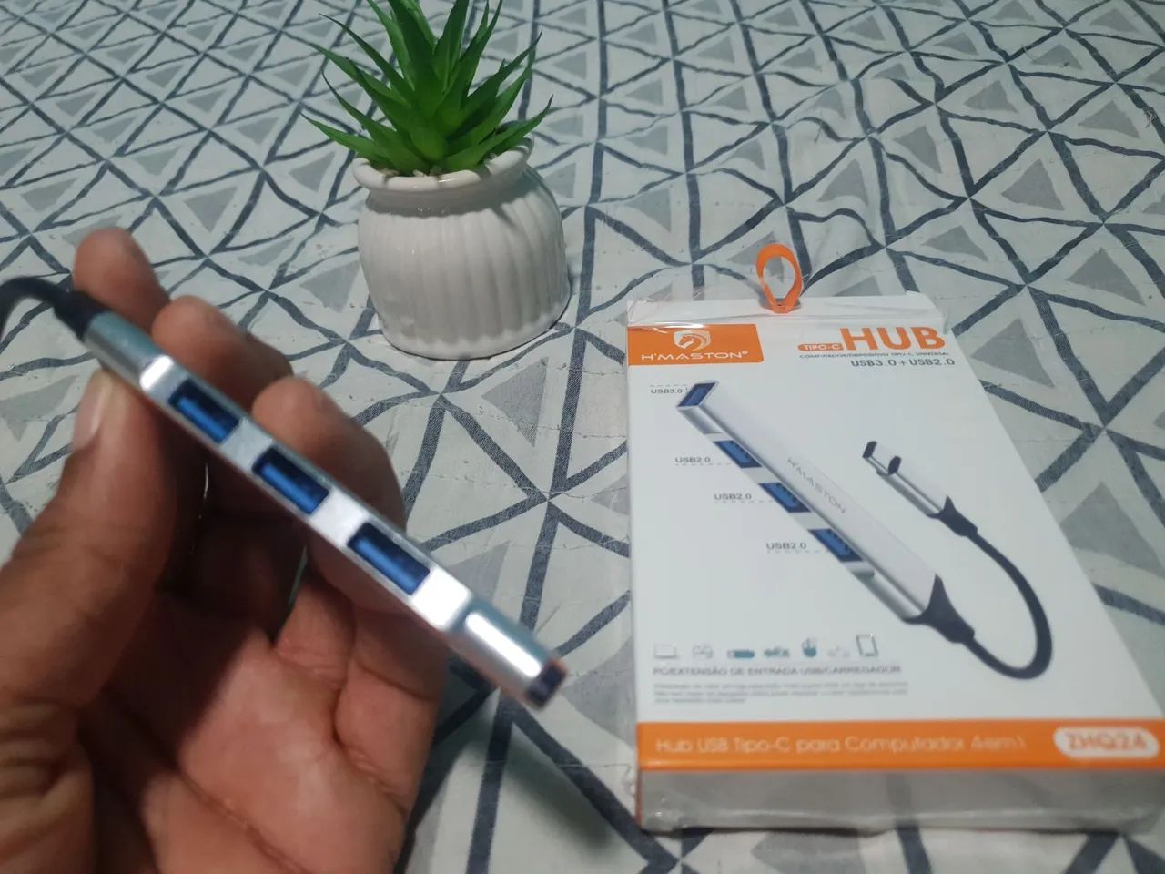 Hub USB Tipo-C para Computador ou otg celular  4 em 1 - H'MASTON