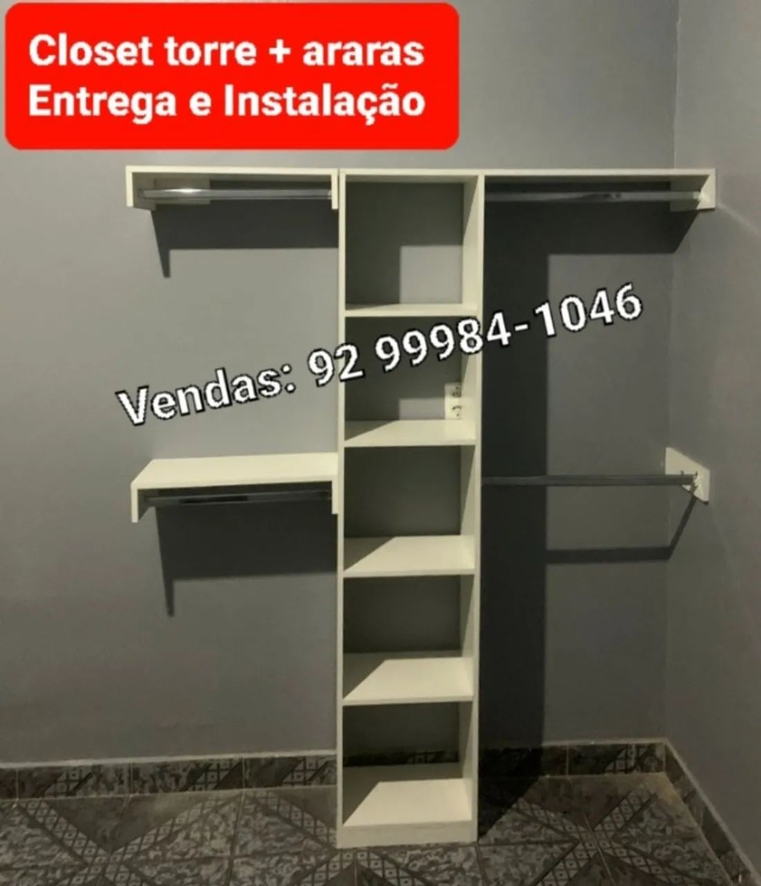Closet Torre + araras em MDF Promoção  - Foto 2