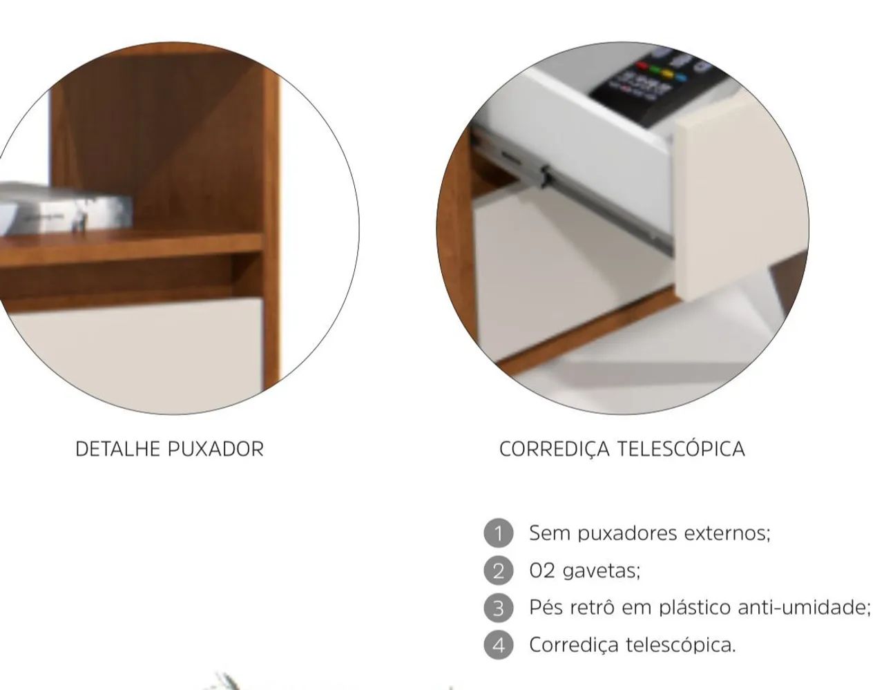 Criado mudo  moderno charmoso e resistente promoção  - Foto 3