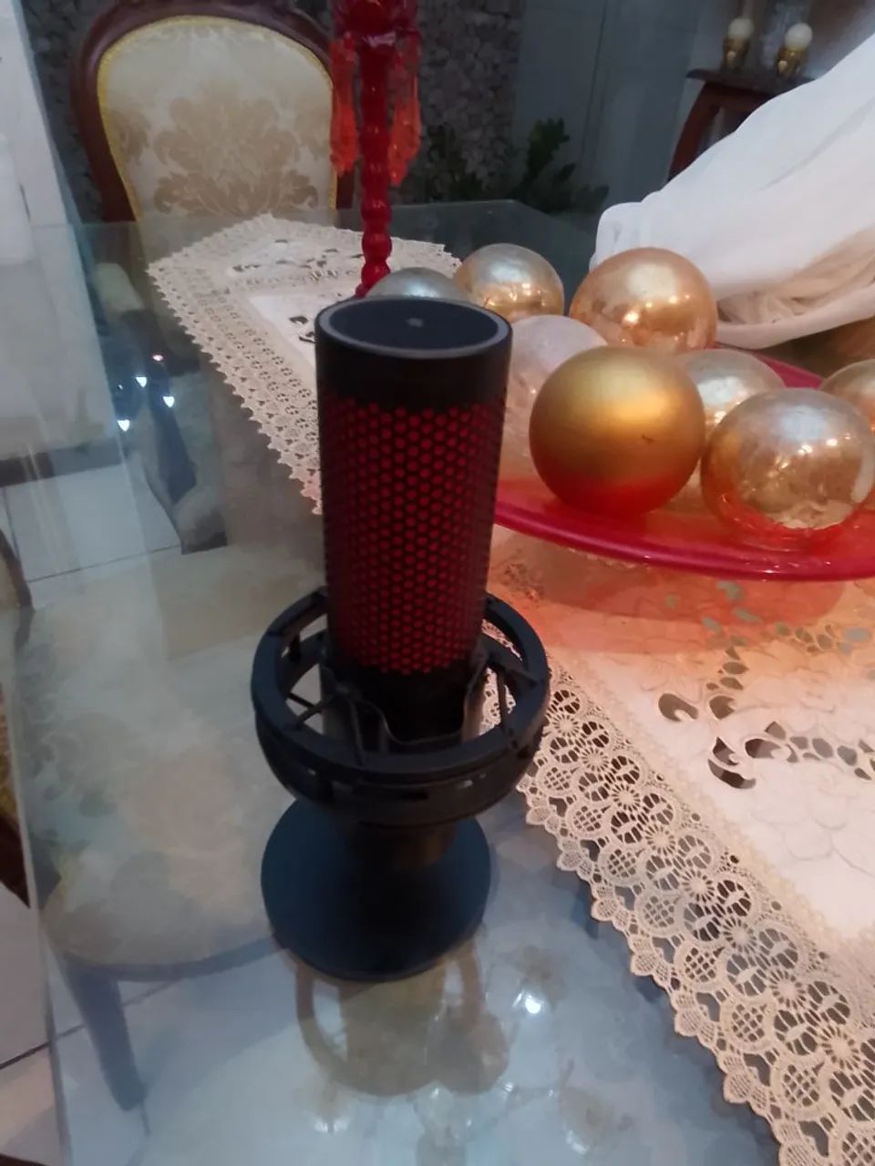 MICROFONE HYPER X QUADCAST 2 USADO UMA SÓ VEZ (ACEITO NEGOCIAÇÃO)