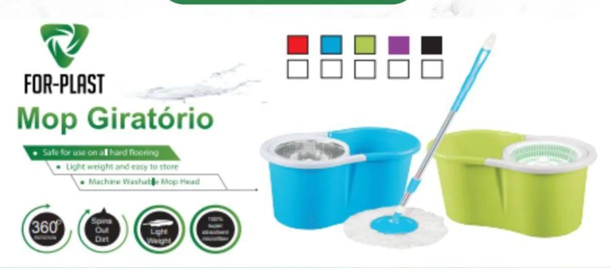 Mop Giratório FOR-PLAST - Limpeza eficiente e prática! - Foto 2