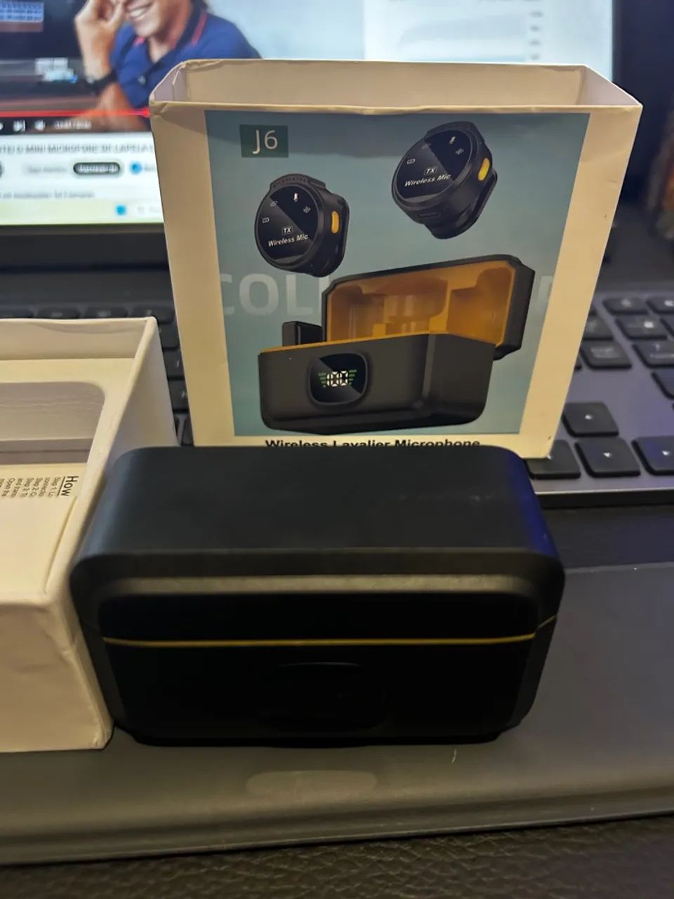 Microfone de Lapela Sem Fio J6 - Foto 3