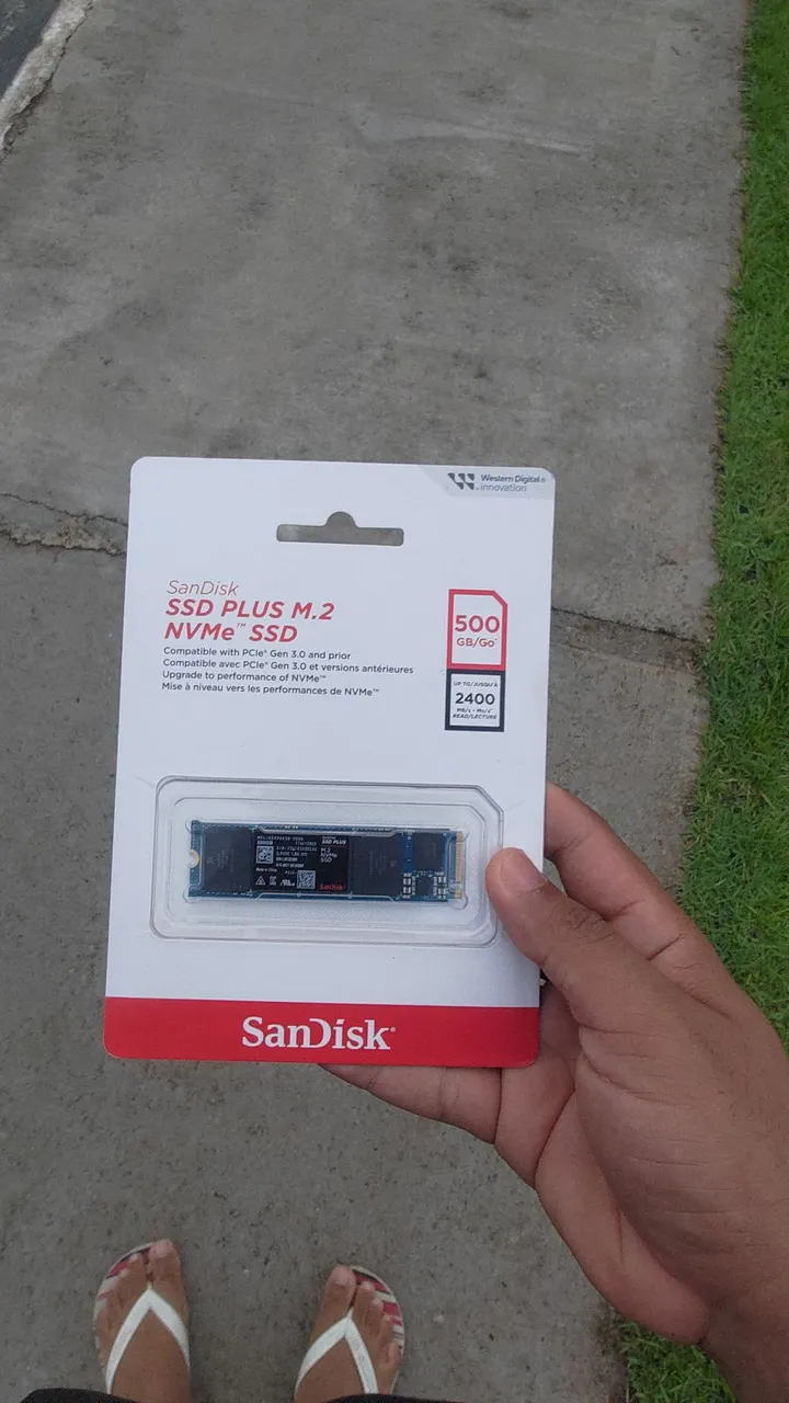 SSD Sandisk Plus M.2 NVMe 500GB - Novo