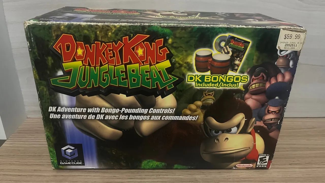 Donkey Kong Jungle Beat - GameCube - Com Bongos