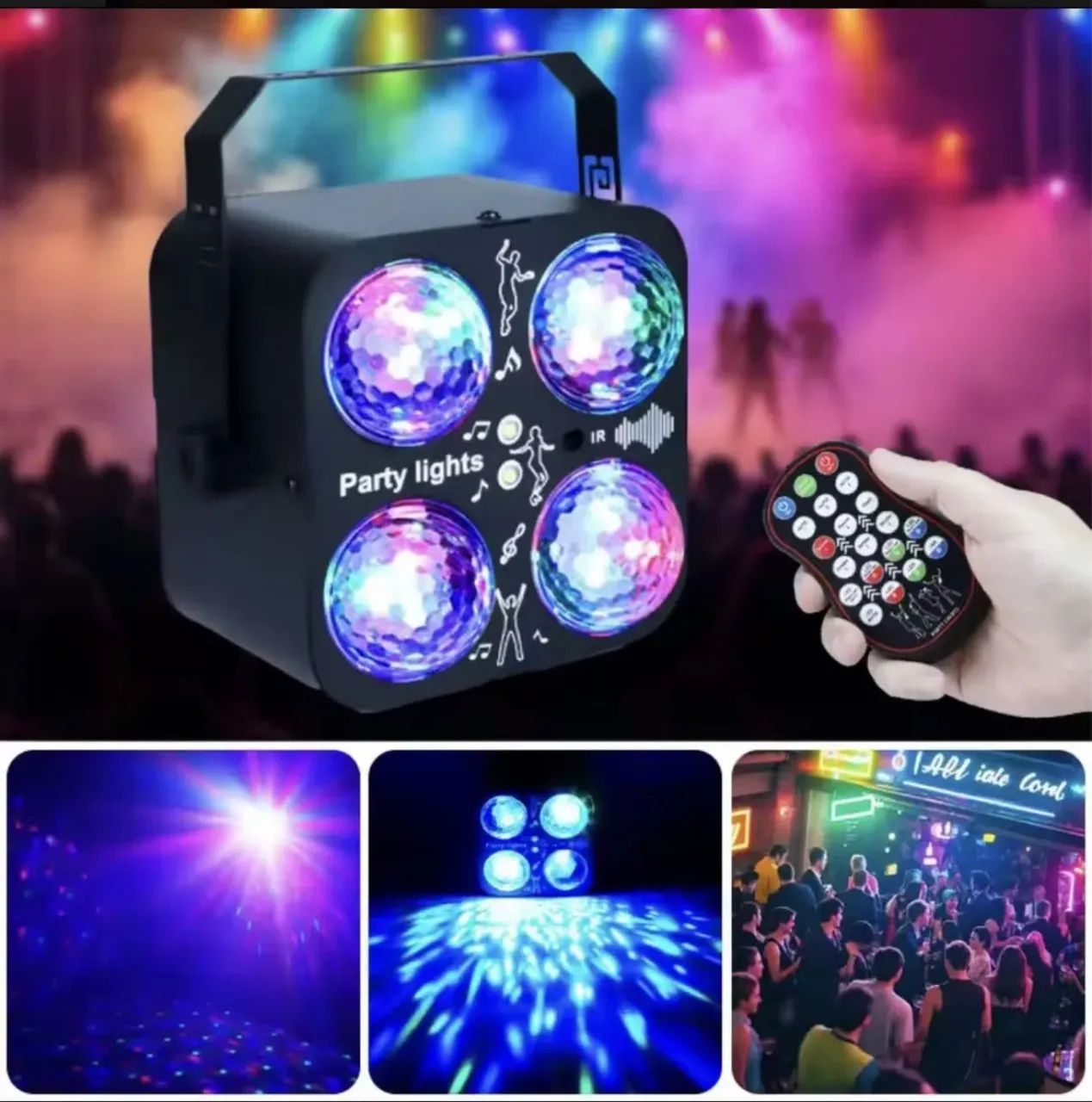 Luz Estroboscópica Led  Ideal P/ Festas, Dj E Eventos