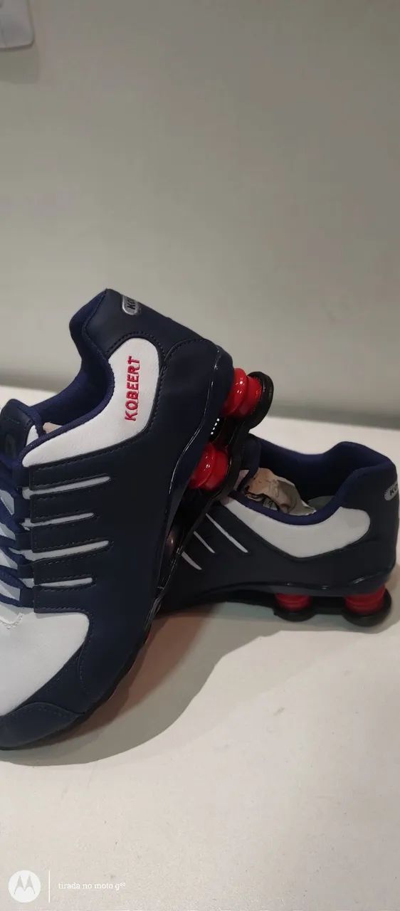 Tênis kobeert Branco -azul com branco e azul Conforto e Estilo! - Foto 5
