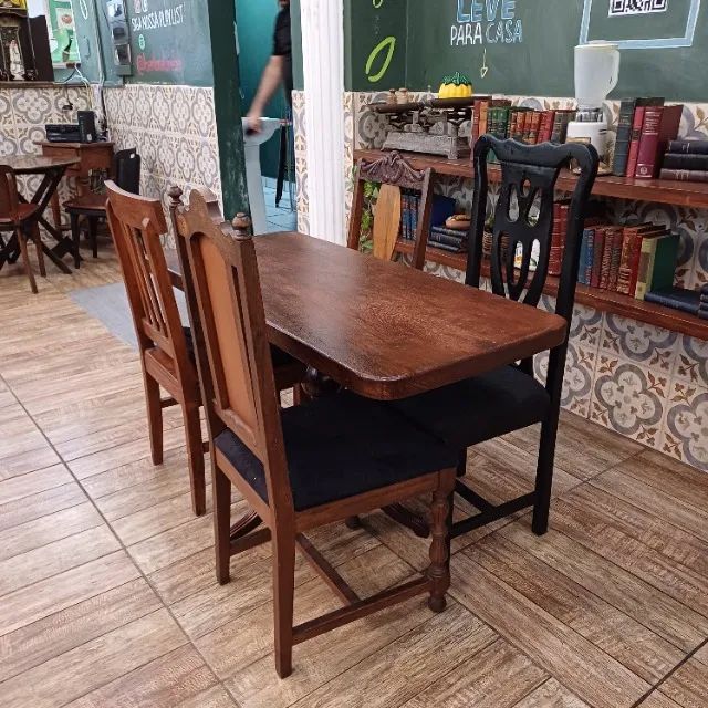 Mesa Orgânica Madeira Maciça Retangular - Foto 5