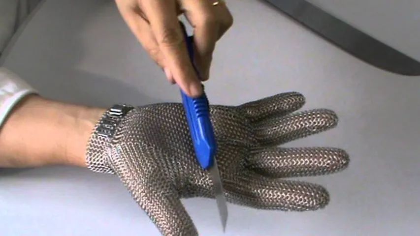 Luva De Segurança Malha Aço Inox Açougue Anti-corte FRETE GRÁTIS