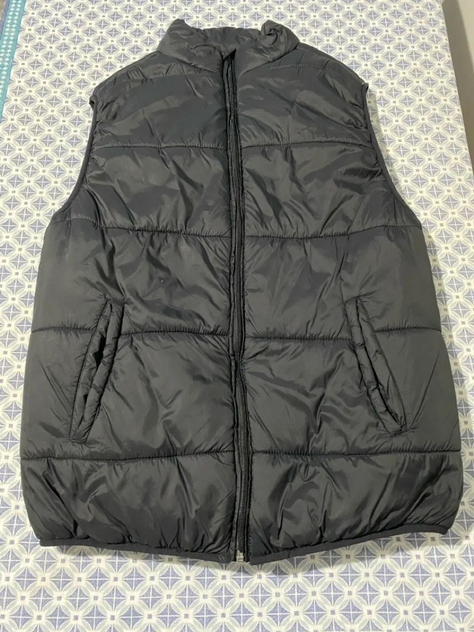 Colete Masculino Preto Acolchoado
