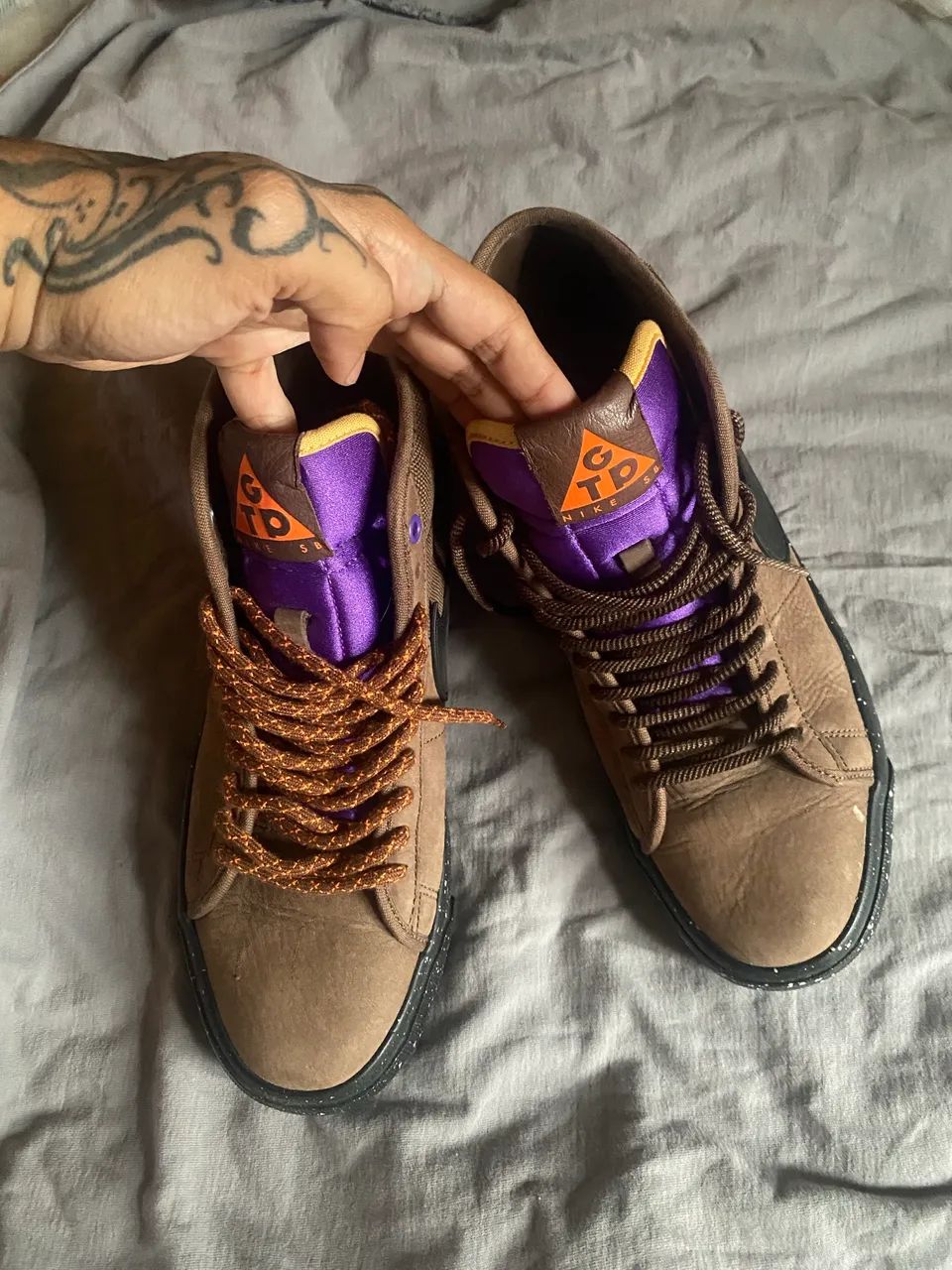 Tênis Nike Blazer Pro GT Trails & Brown  - Foto 4