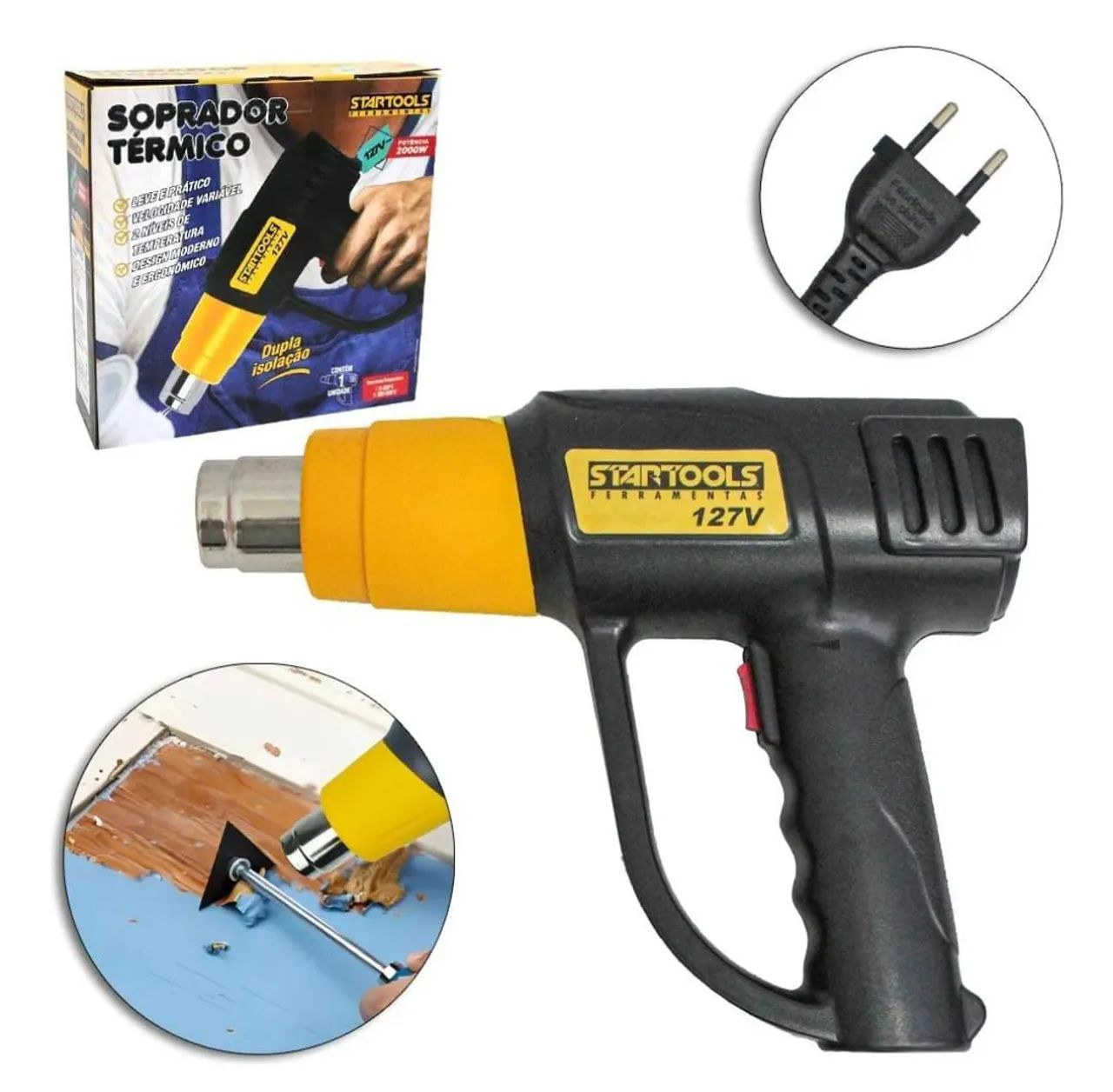 Soprador térmico 2000w multiuso