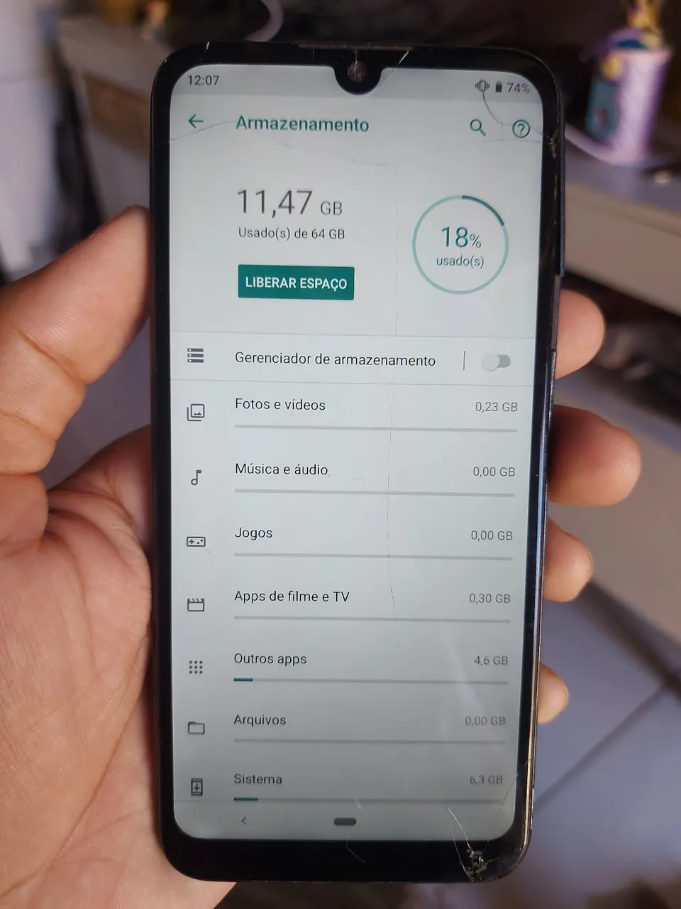 Celular moto e6 plus 64gb